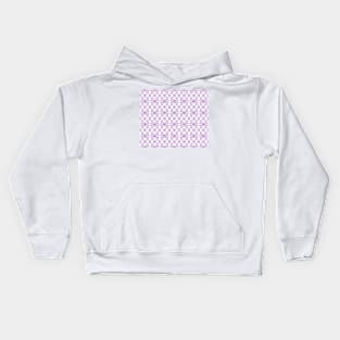 Abstract pattern - purple and white. Kids Hoodie